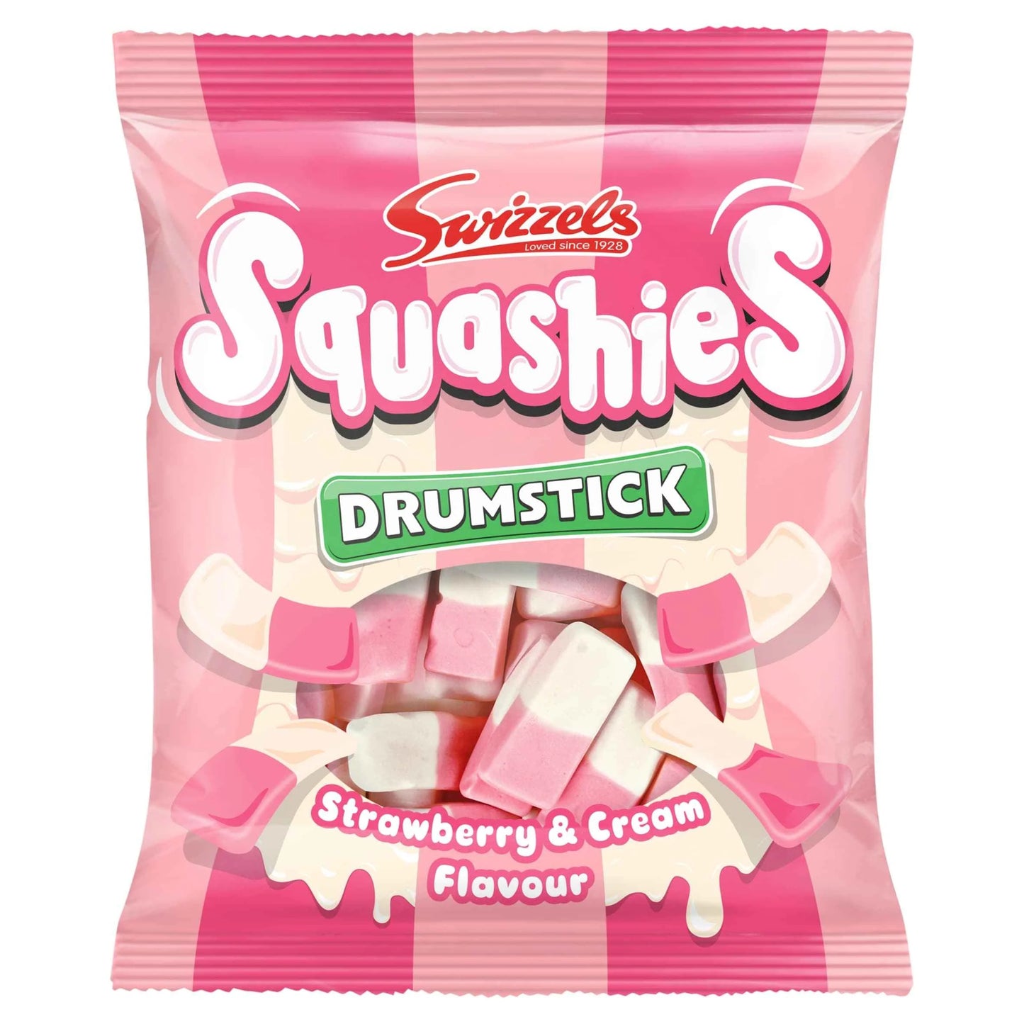 Drumstick Squashies - Strawberry & by Swizzels