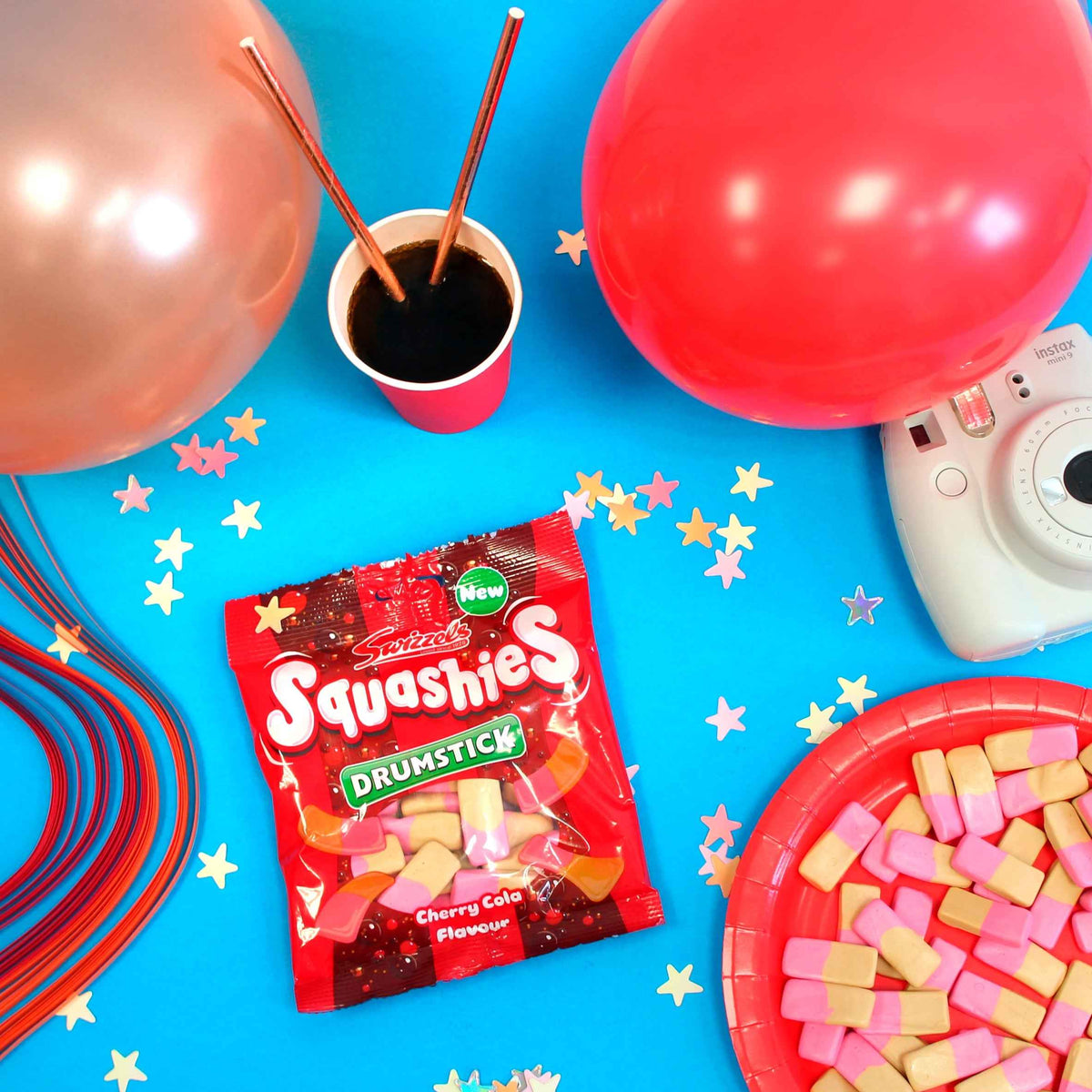 Squashies Drumstick Cherry Cola 140g by Swizzels