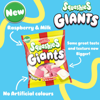 Squashies Giants Original Raspberry by Swizzels at The British Vault