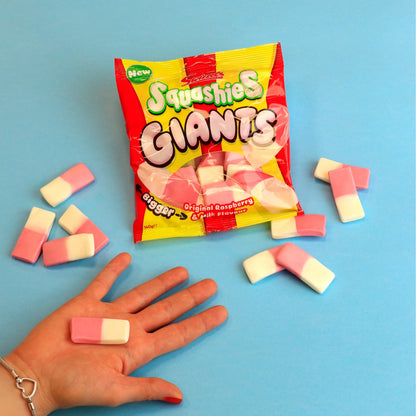 Squashies Giants Original Raspberry by Swizzels at The British Vault