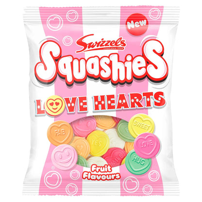 Squashies Love Hearts 140g by Swizzels