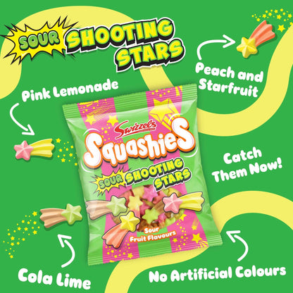 Squashies Sour Shooting Stars 100g by Swizzels