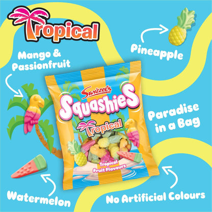 Squashies Tropical Fruit Flavours by Swizzels