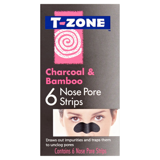Charcoal & Bamboo Nose Pore Strips 6s by T-ZONE