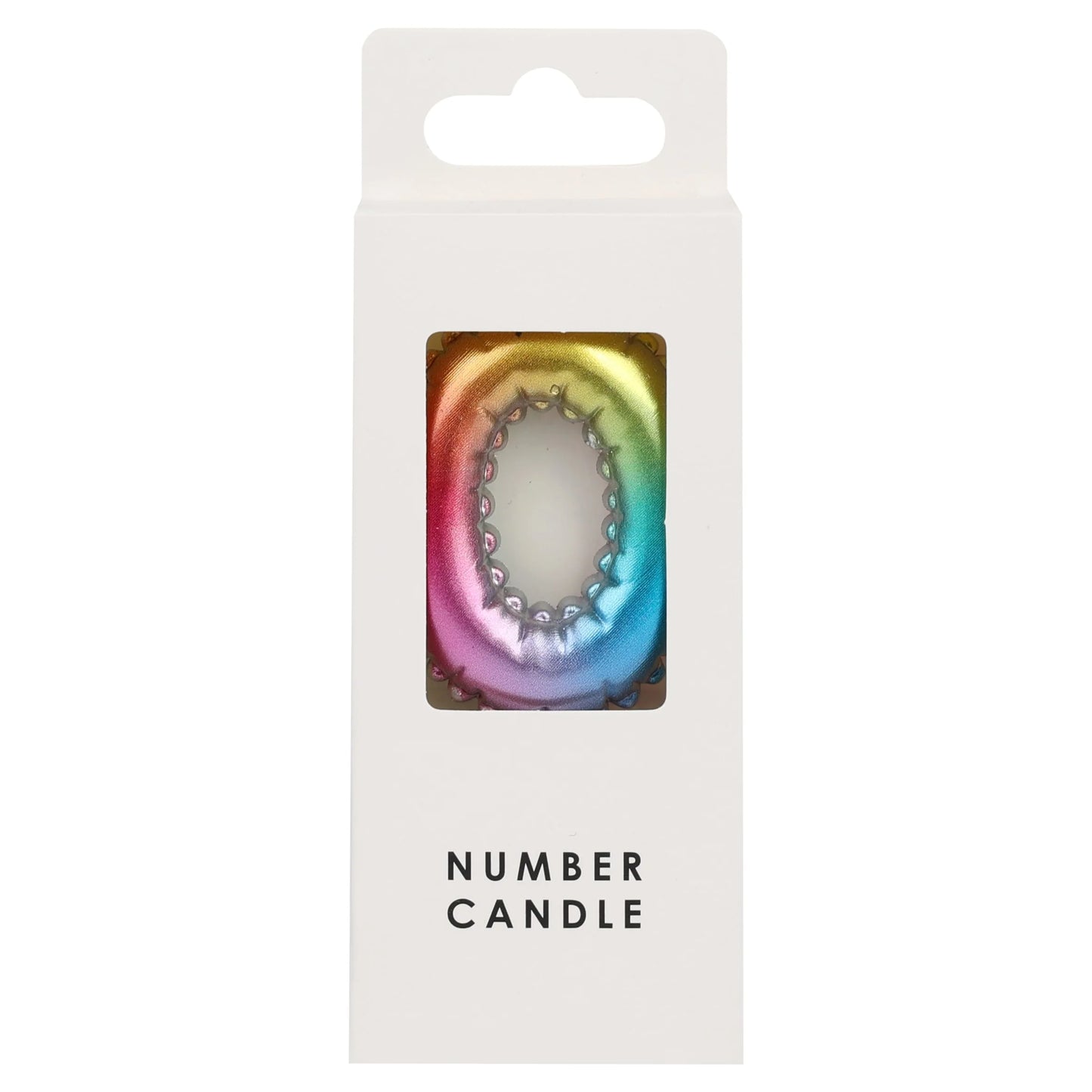 Numerical Candle No.0 - Multicolour by Table Fun
