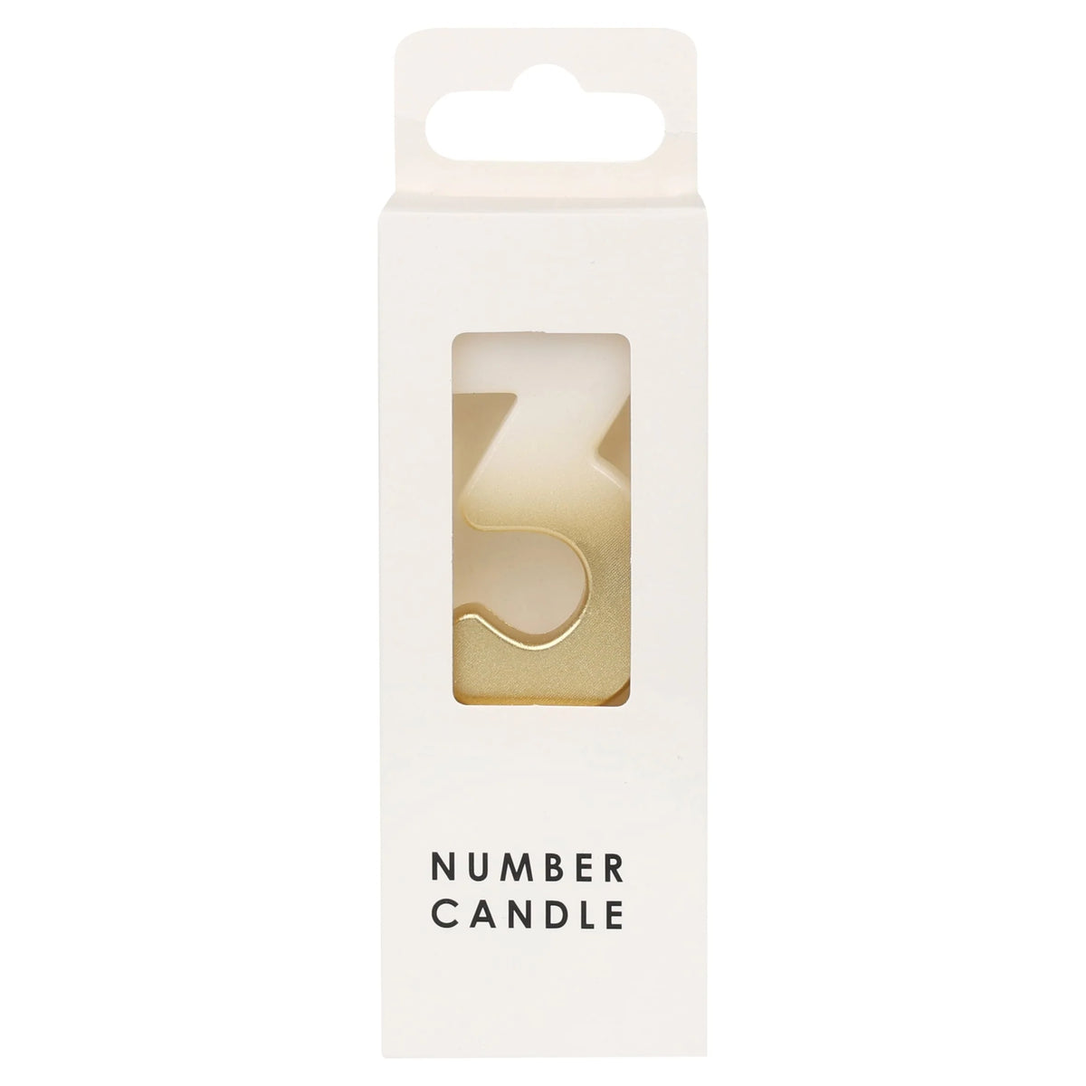 Numerical Candle No.3 - Gold by Table Fun