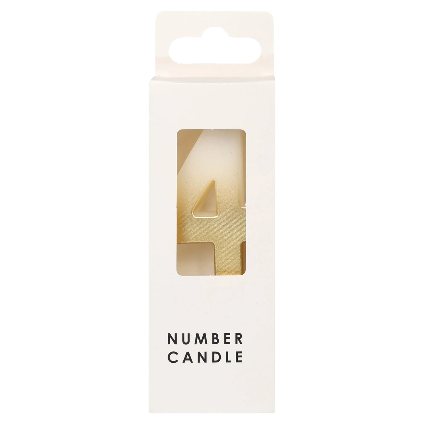 Numerical Candle No.4 - Gold by Table Fun