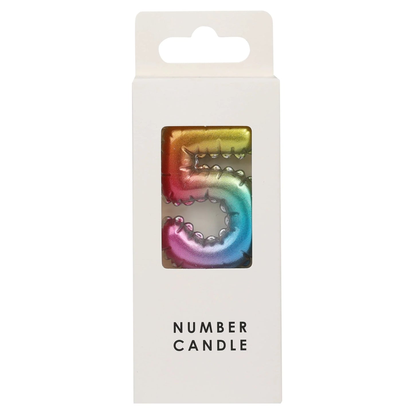 Numerical Candle No.5 - Multicolour by Table Fun
