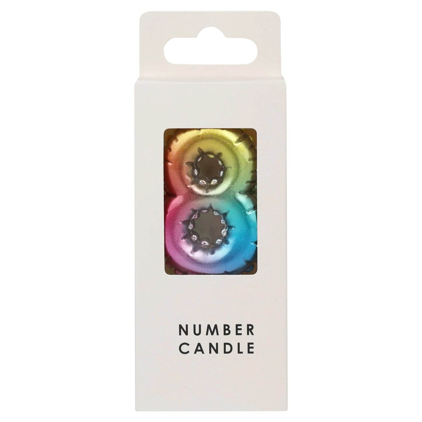 Numerical Candle No.8 - Multicolour by Table Fun