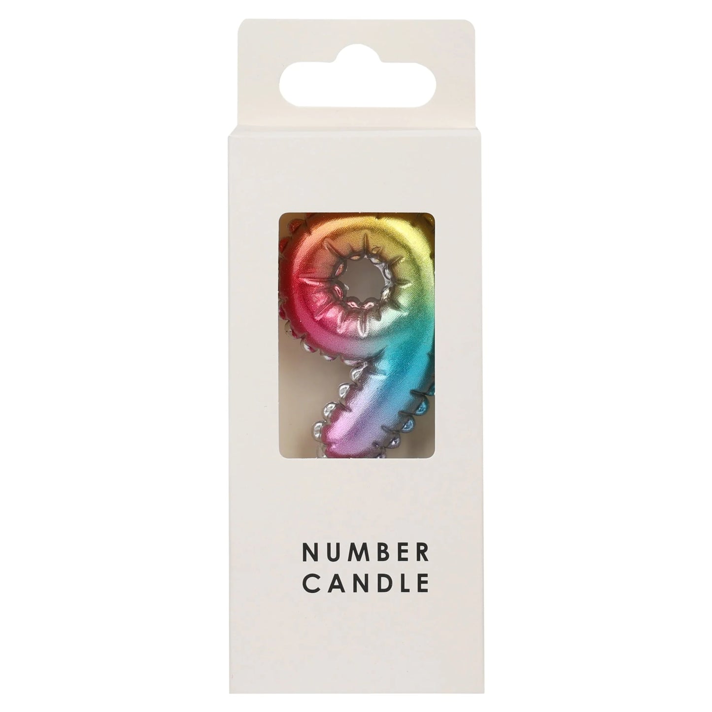 Numerical Candle No.9 - Multicolour by Table Fun