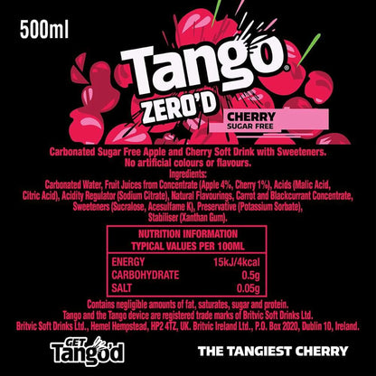Cherry Sugar Free Soft Drink 500ml by TANGO