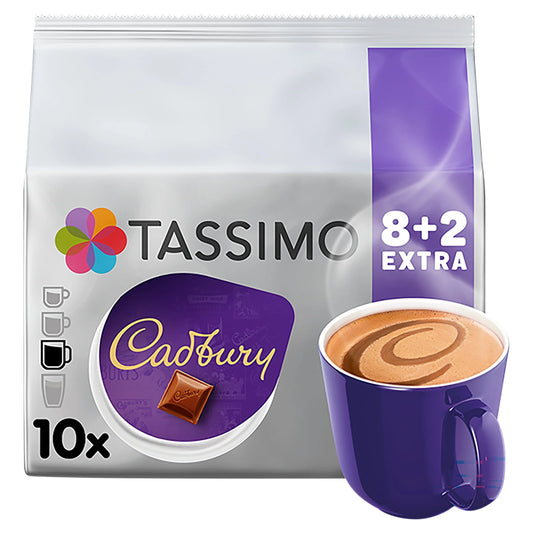 Cadbury Chocolate 8+2 Free Drinks 160g by TASSIMO