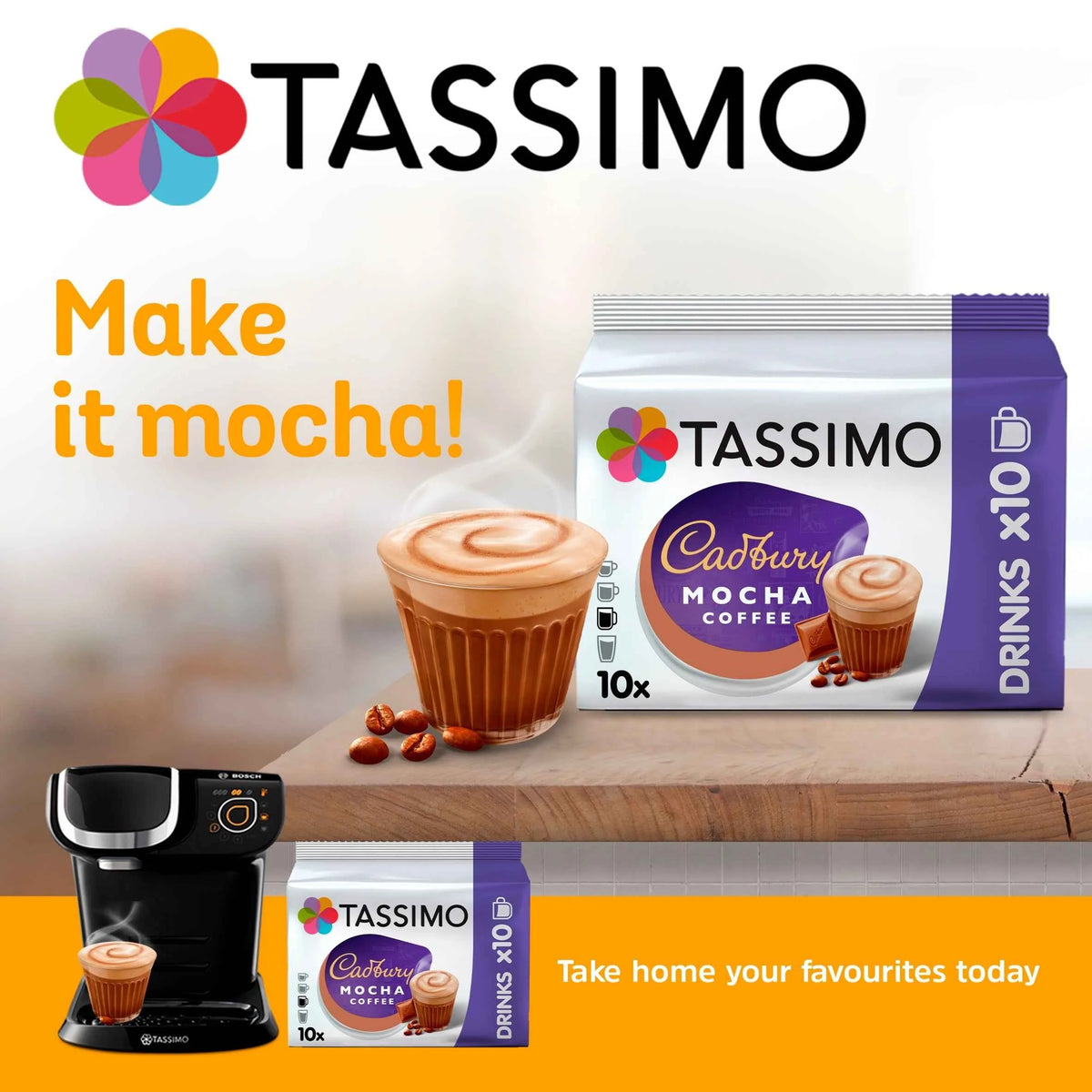 Cadbury Mocha Coffee 160g by TASSIMO