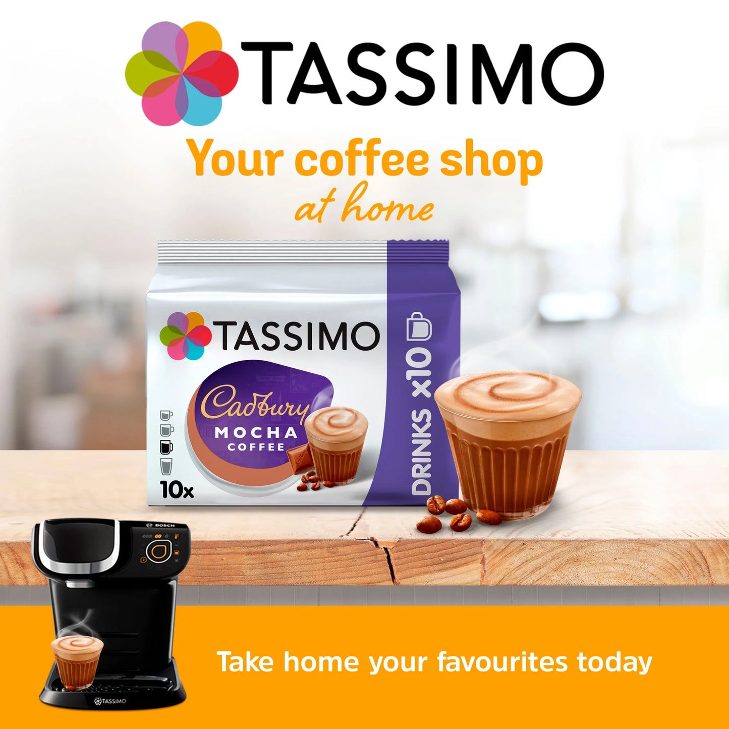 Cadbury Mocha Coffee 160g by TASSIMO