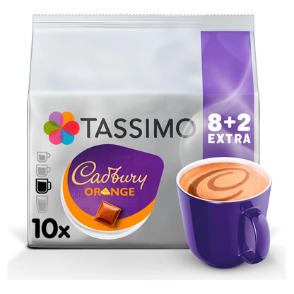 Cadbury Orange 8+2 Free Drinks 160g by TASSIMO