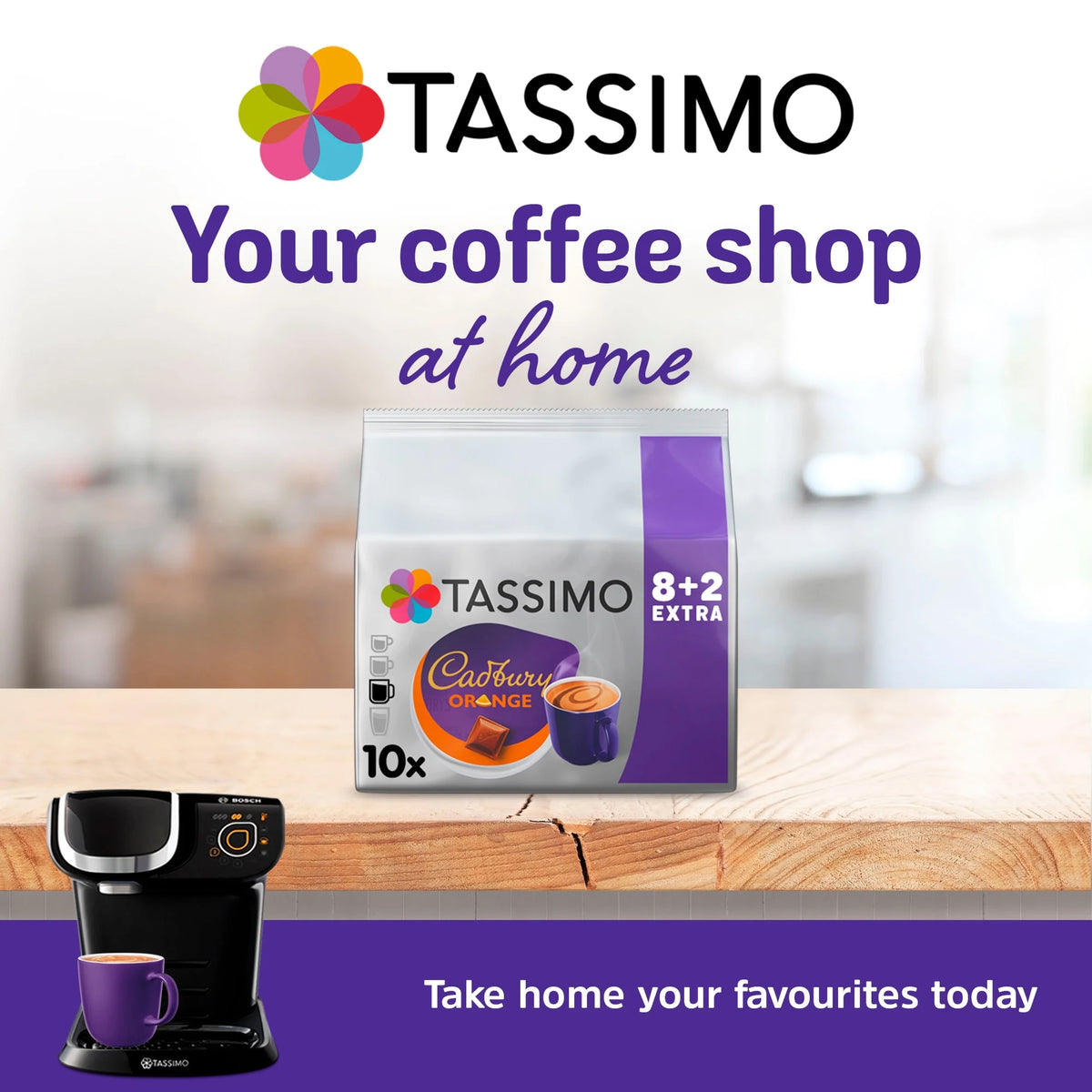 Cadbury Orange 8+2 Free Drinks 160g by TASSIMO