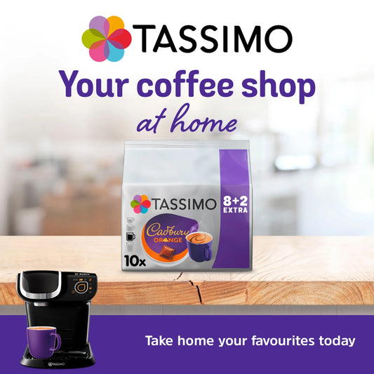 Cadbury Orange 8+2 Free Drinks 160g by TASSIMO
