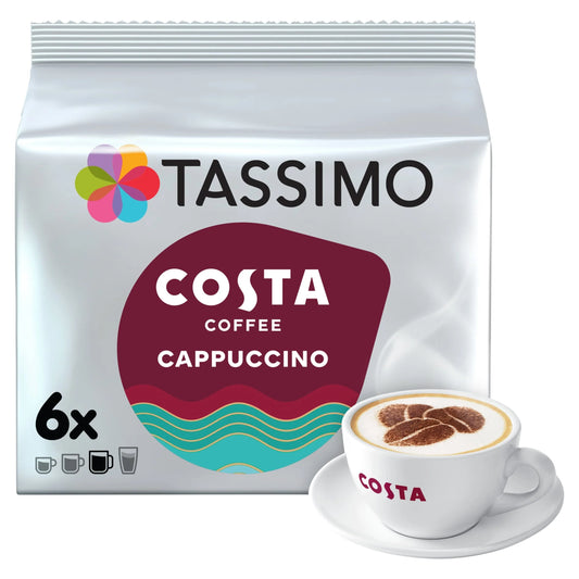 Costa Cappuccino Pods 6 Pack 210g by TASSIMO
