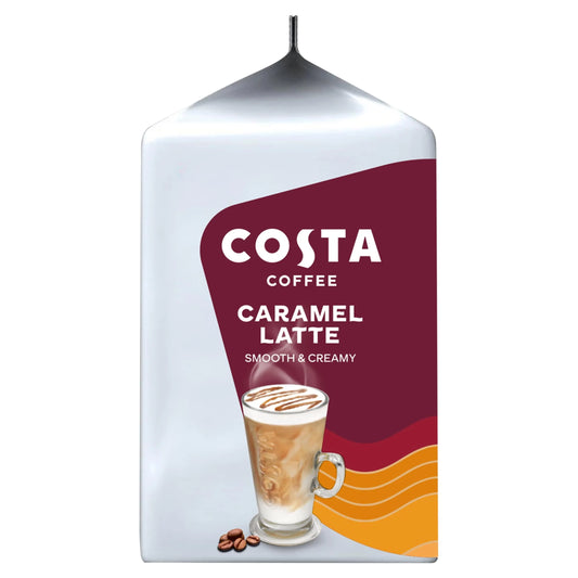 Costa Caramel Latte Coffee Pods X 6 by TASSIMO