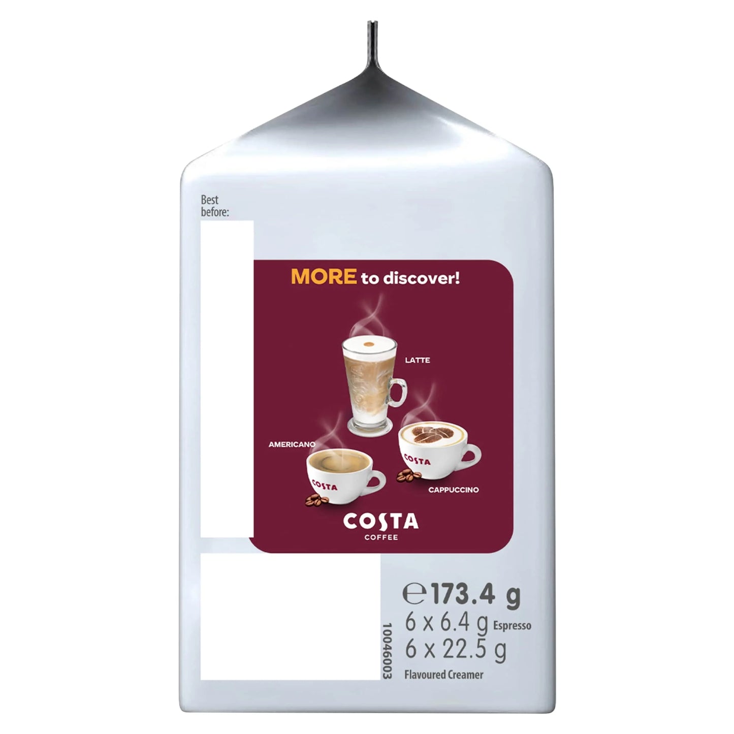 Costa Caramel Latte Coffee Pods X 6 by TASSIMO