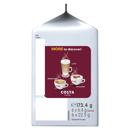 Costa Caramel Latte Coffee Pods X 6 by TASSIMO