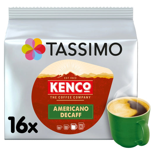 Kenco Americano Decaff Pods X16 104g by TASSIMO