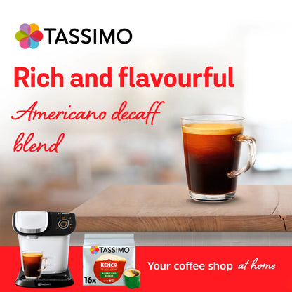 Kenco Americano Decaff Pods X16 104g by TASSIMO