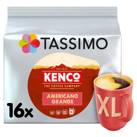 Kenco Americano Grande Pods X16 144g by TASSIMO