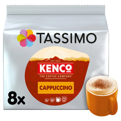 Kenco Cappuccino Coffee Pods X8 260g by TASSIMO