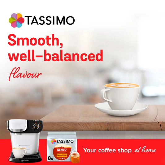 Kenco Cappuccino Coffee Pods X8 260g by TASSIMO