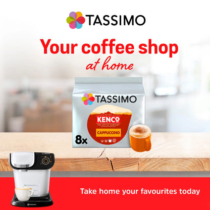 Kenco Cappuccino Coffee Pods X8 260g by TASSIMO