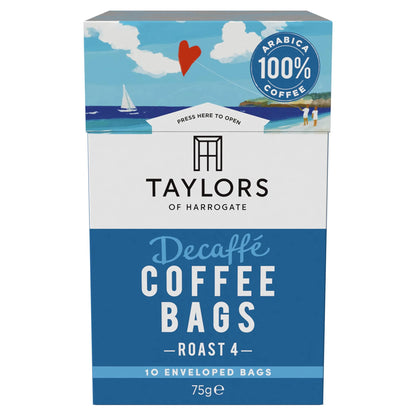 Decaffe Coffee Bags 10 Pack 75g by TAYLORS
