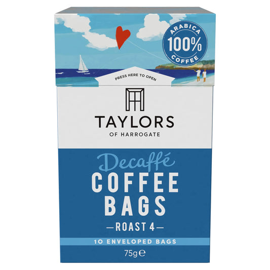 Decaffe Coffee Bags 10 Pack 75g by TAYLORS
