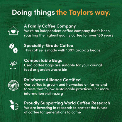 Italian Coffee Bags 10's 75g by TAYLORS