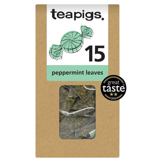 Teapigs Peppermint Leaves Tea Bags 15 Pack 30g by teapigs.
