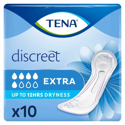 Discreet Extra Incontinence Pads 10 Pack by TENA