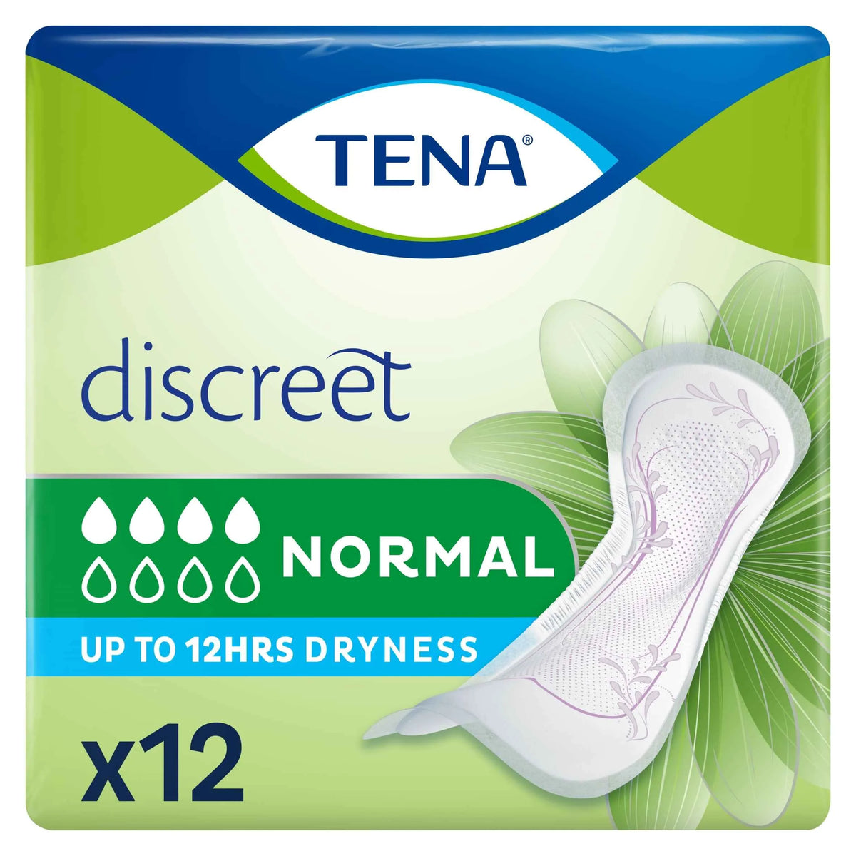Discreet Normal Incontinence Pads 12 Pack by TENA