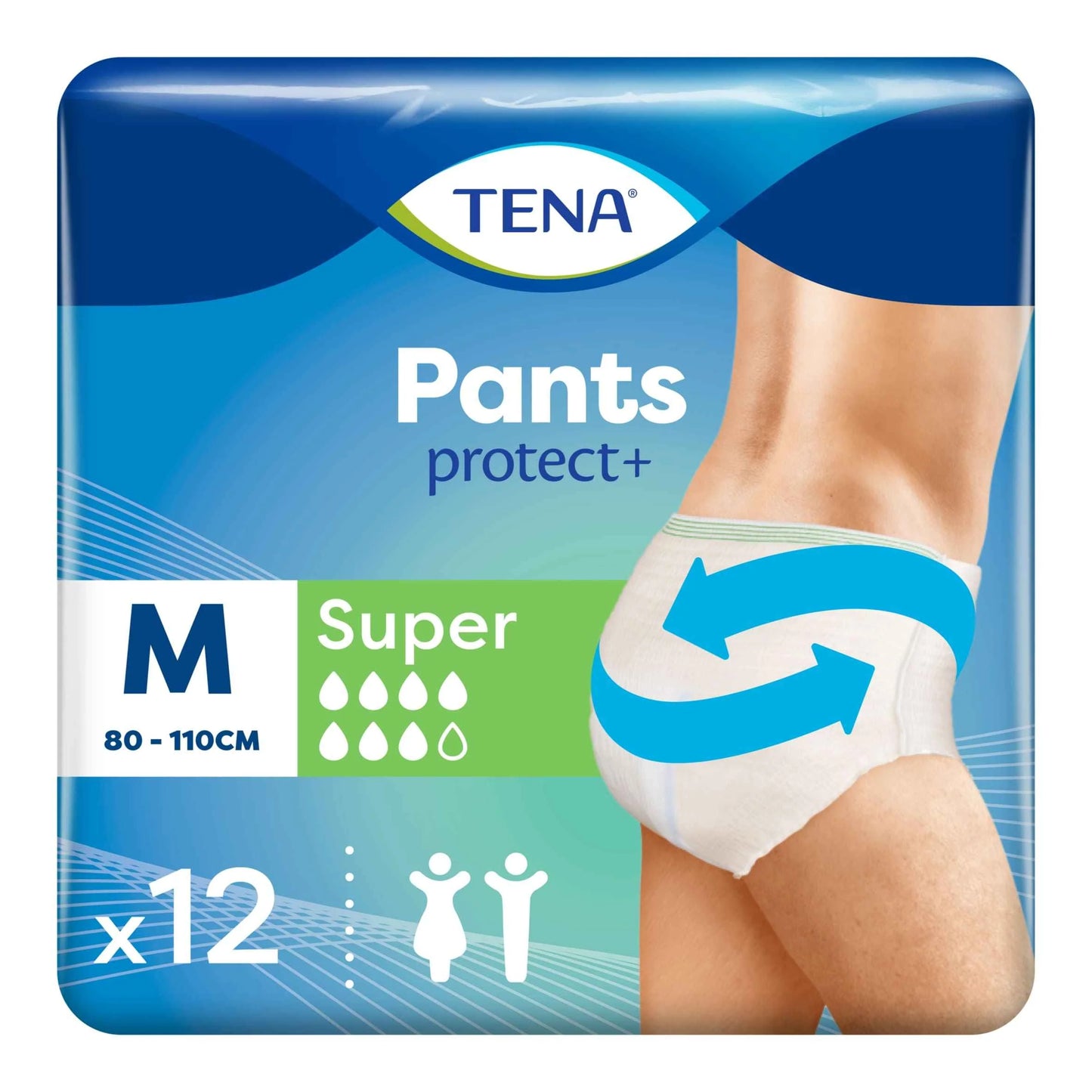 Incontinence Pants Super Size Medium 12 by TENA