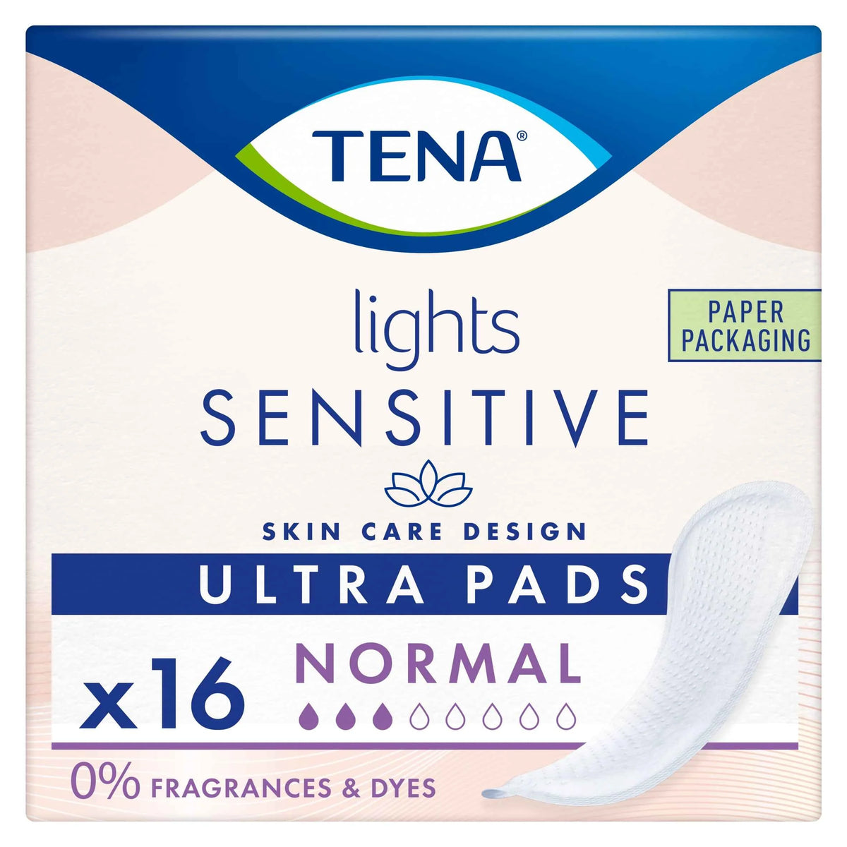 Lights Sensitive Ultra Pads Normal 16 by TENA