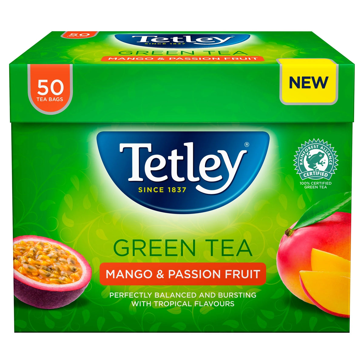 Green Tea Mango & Passion Fruit 50 Tea by TETLEY