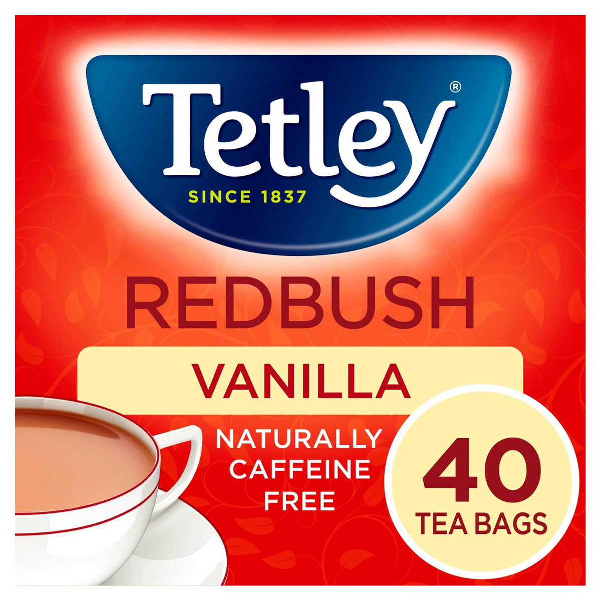 Redbush Vanilla Tea Bags 40 Pack 100g by TETLEY