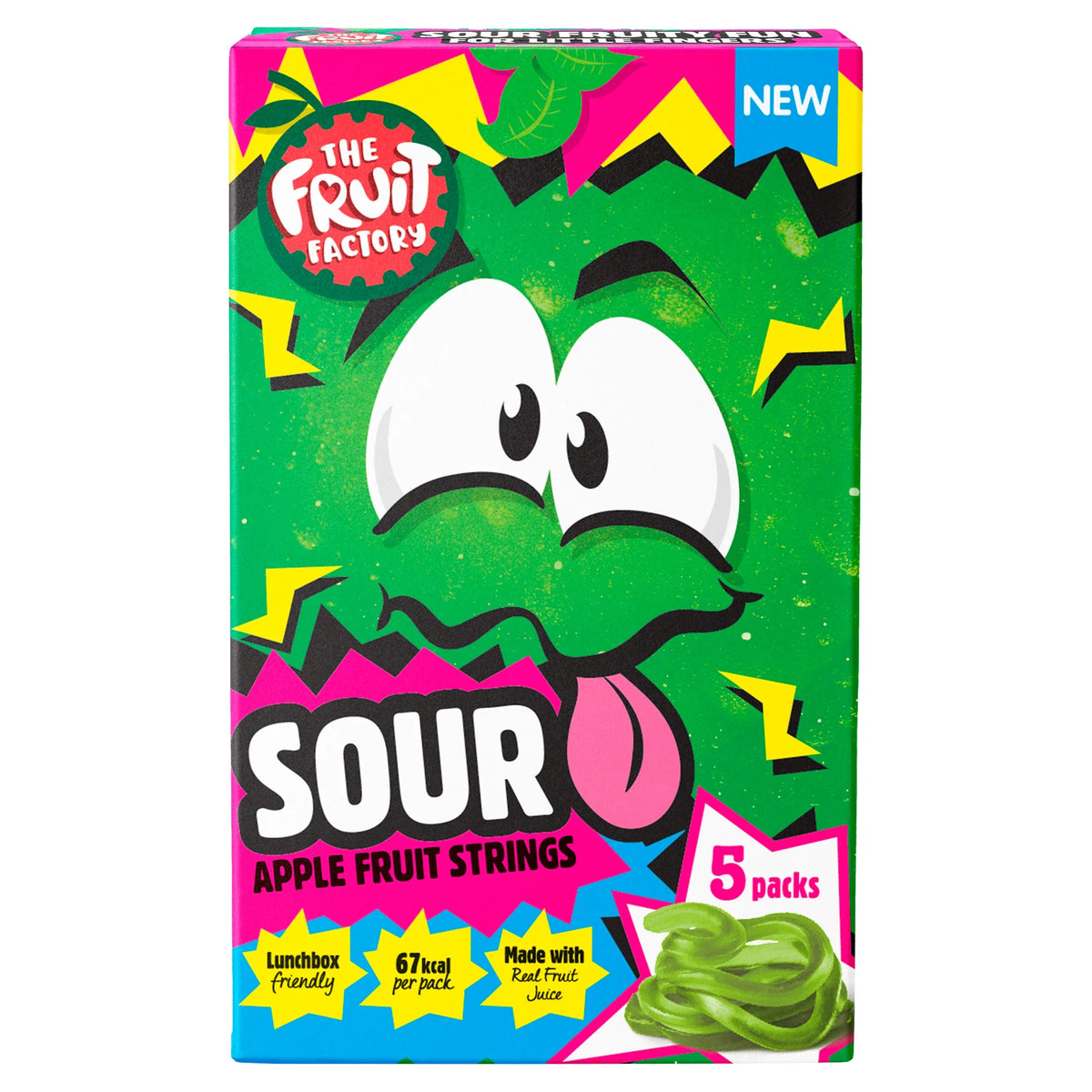 Sour Apple Fruit Strings by THE FRUIT FACTORY at The British Vault