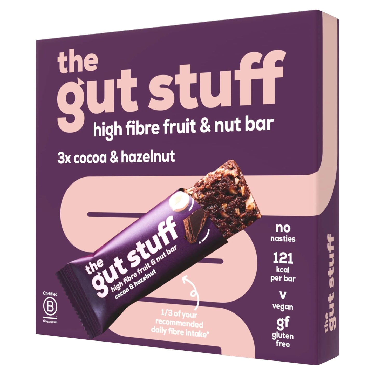High Fibre Fruit & Nut Bar - by the gut stuff