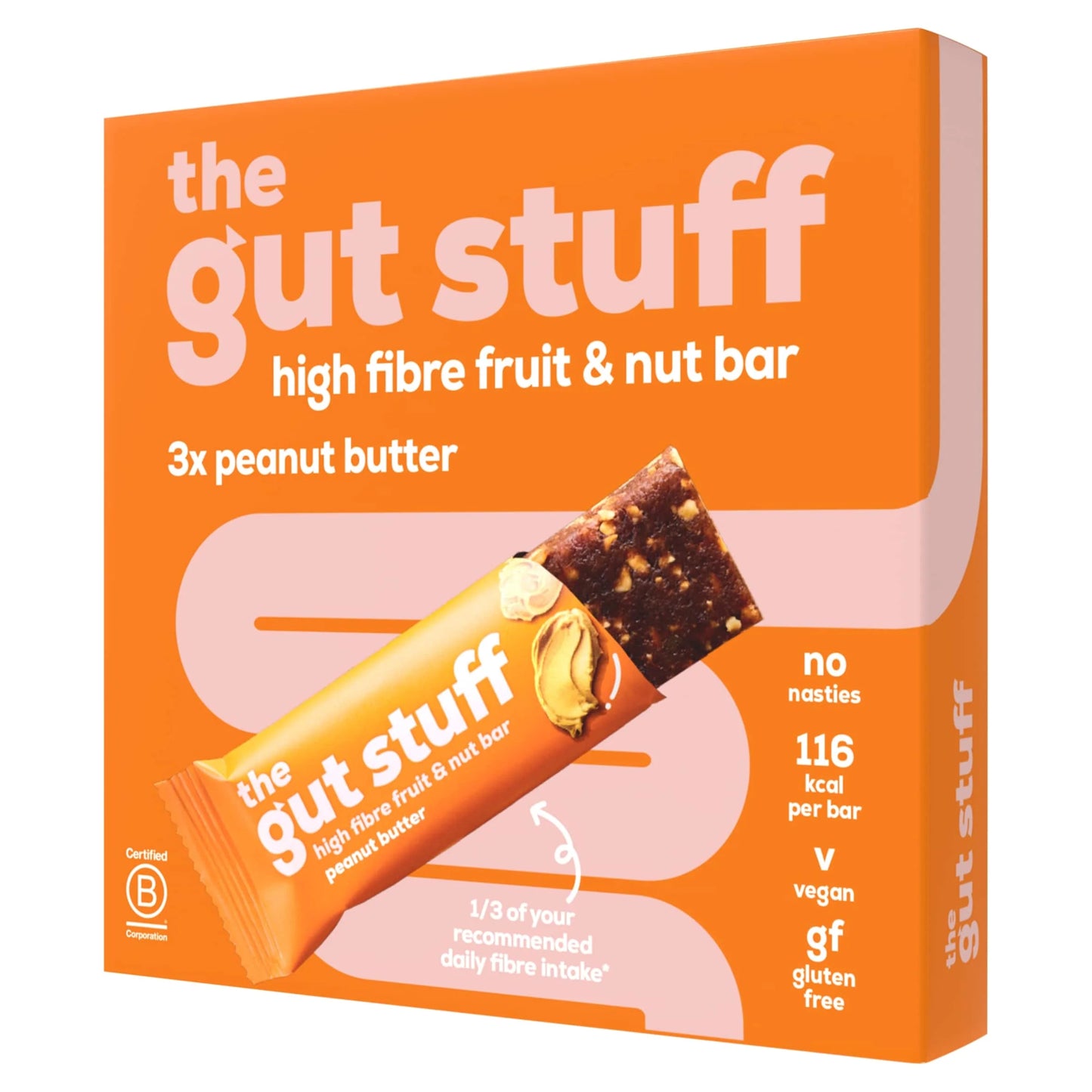 High Fibre Fruit & Nut Bar - by the gut stuff