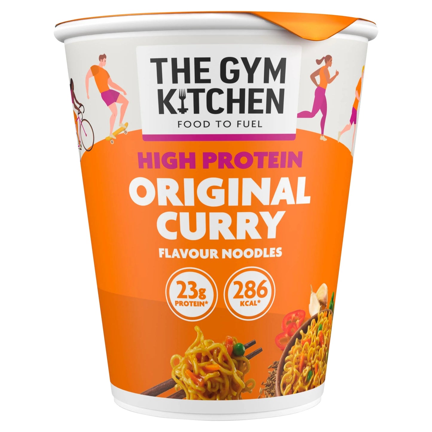 High Protein Original Curry Flavour Noodles 64g by THE GYM KITCHEN