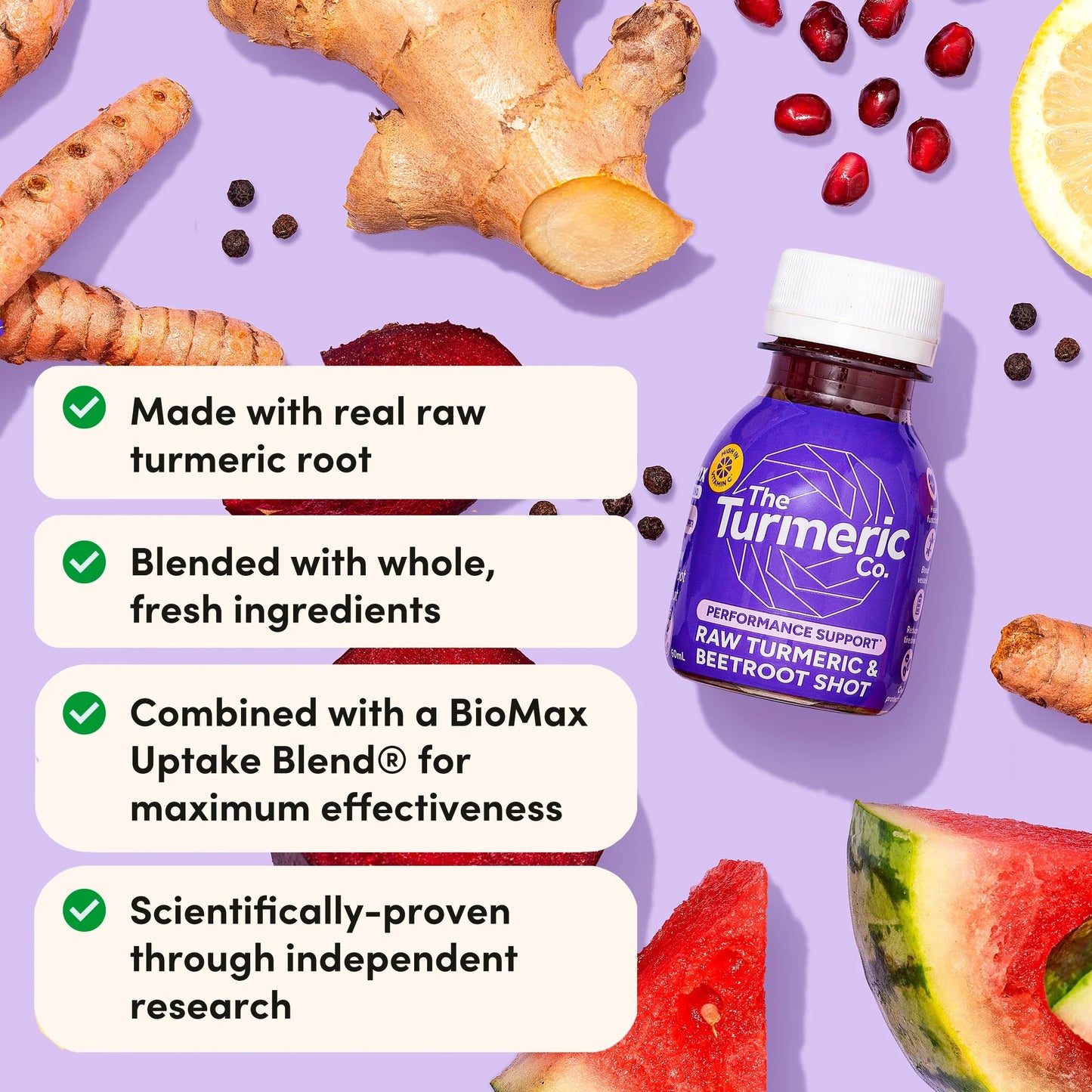 The Turmeric Co Raw Turmeric Beetroot 60ml X by The Turmeric Co.