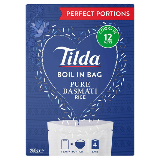 Boil In Bag Basmati Rice 4 X 62.5g by Tilda