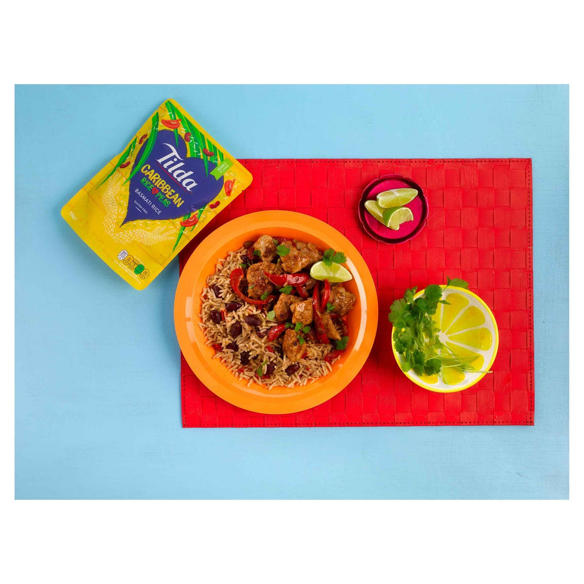 Caribbean Rice & Peas Basmati Rice 250g by Tilda