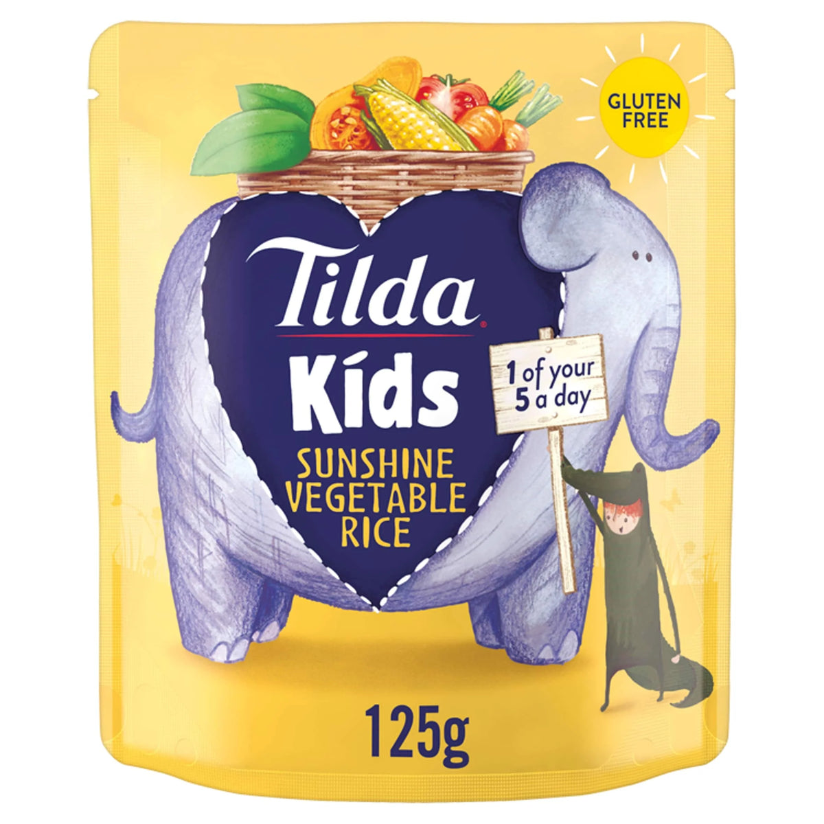 Kids Sunshine Vegetable Rice 125g by Tilda
