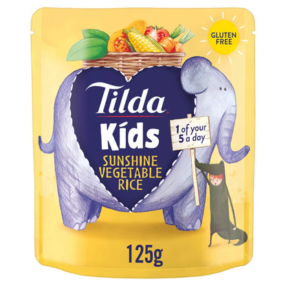 Kids Sunshine Vegetable Rice 125g by Tilda